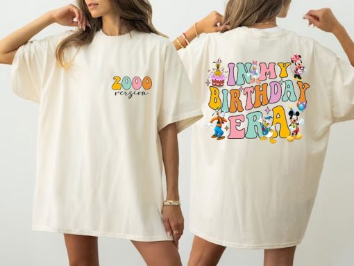 Disney Birthday Shirt, Custom In My Birthday Era Shirt