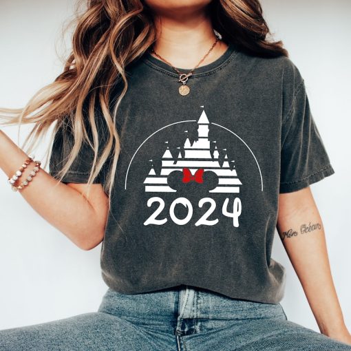 Comfort Colors® Mickey And Minnie Castle T-Shirt, Disney 2024 Shirt