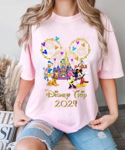 Comfort Colors® Disney Trip 2024 Shirt, Watercolor Castle Tee