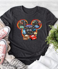 Mickey Head Disney Cars Shirt, Lightening McQueen Shirt