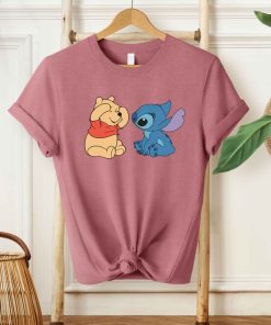 Disney Pooh And Stitch Cute Friends T-Shirt, Disney Friends Shirt