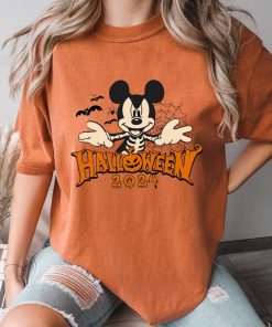 Comfort Colors® Mickey Skeleton Shirt, Halloween Party Shirt