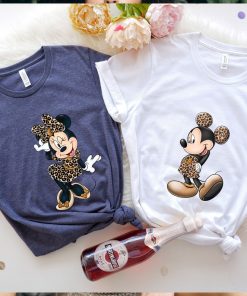 Comfort Colors® Leopard Mickey And Minnie Shirt, Disney Couple Tee