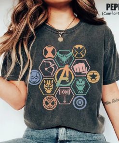 Vintage Avengers Logo Comfort Color Shirt, Marvel Avengers Shirt