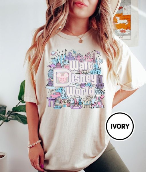 Retro Walt Disney World Comfort Colors Shirt, Disneyworld Shirt