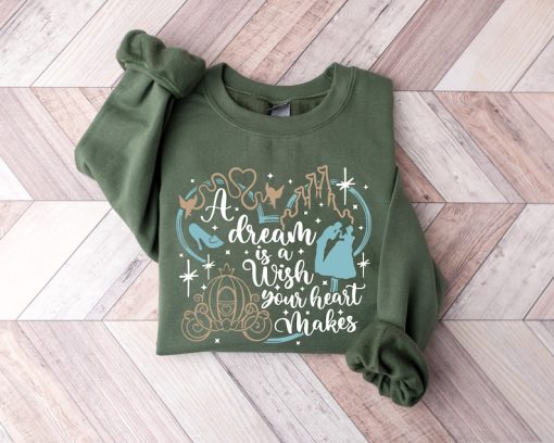 A Dream Is A Wish Your Heart Makes Shirt, Disney Princess T-Shirt