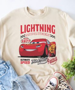 Retro Lightning McQueen Sweatshirt, Pixar Cars Movie Shirt