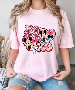 Comfort Colors® Mickey and Minnie Love Shirt, Xo Xo Shirt, Heart Shirt