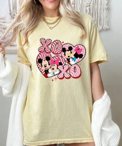 Comfort Colors® Mickey and Minnie Love Shirt, Xo Xo Shirt, Heart Shirt