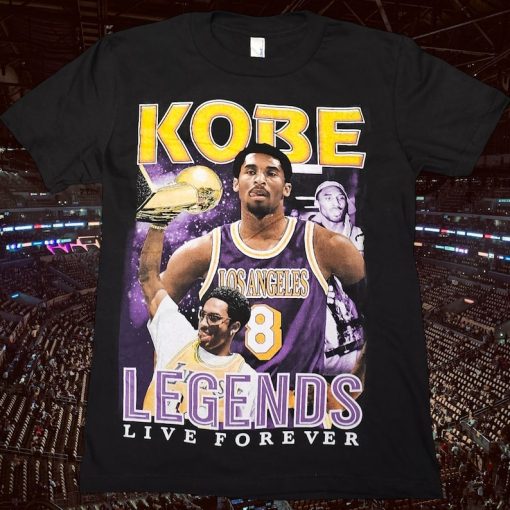 Young Kobe Bryant #8 Legends Live Forever graphic T-shirt