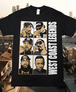 West Coast Legends Hip Hop Graphic T-shirts S-XXL