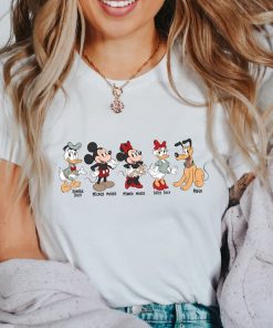 Retro Cute Disney Mickey and Friends Shirt, Minnie, Donald