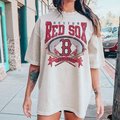 Boston Baseball Sweatshirt Vintage Style Boston Baseball Crewneck