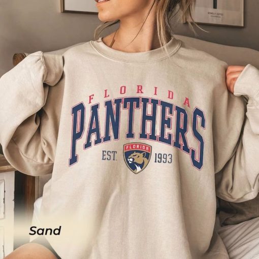 Retro Florida Panthers Sweatshirt, Florida Crewneck