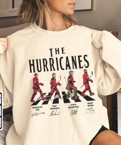 Hurricanes Walking Abbey Road Signatures Ice Hockey Shirt