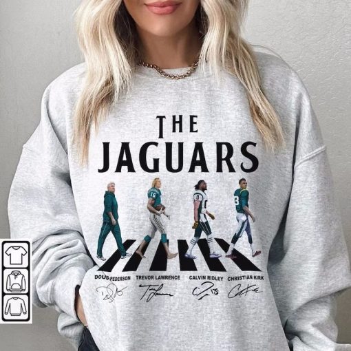 Jaguars Walking Abbey Road Signatures Football Shirt, Doug Pederson