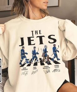 Jets Walking Abbey Road Signatures Ice Hockey Shirt, Mark Scheifele