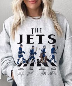 Jets Walking Abbey Road Signatures Ice Hockey Shirt, Mark Scheifele