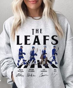 Leafs Walking Abbey Road Signatures Ice Hockey Shirt, Auston Matthews