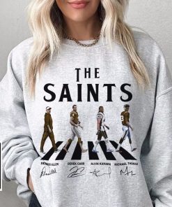 Saints Walking Abbey Road Signatures Football Shirt, Dennis Allen