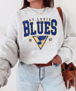 Vintage 90s ST. Louis Blue Sweatshirt, Retro ST. Louis Blue Shirt