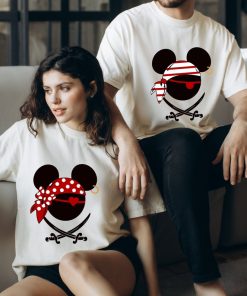 Comfort Colors® Mickey and Minnie Pirates Shirt