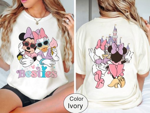 Minnie and Daisy Bestie Comfort Colors Shirt, Disney Bestie Shirt