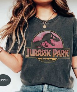 Comfort Color Vintage Jurassic Park Shirt, Jurassic Park Logo Shirt