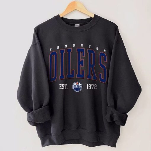 Hockey Fan Gifts; Vintage Style Edmonton Sweatshirt