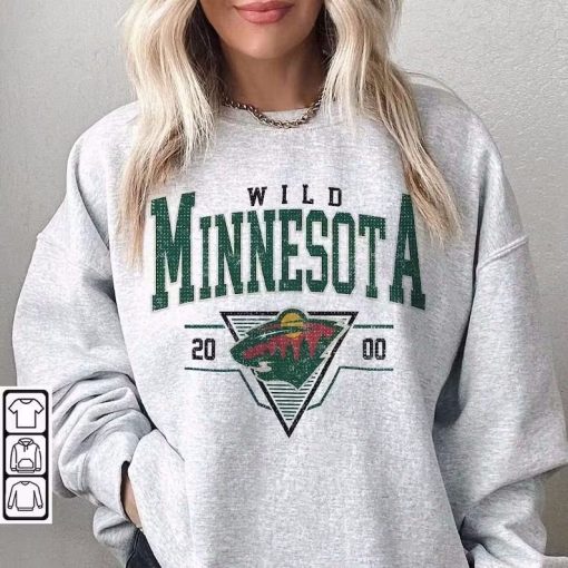 Vintage 90s Minnesota Wild Sweatshirt, Minnesota Wild Unisex t-shirts