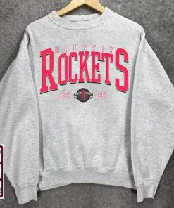 Retro Houston Rocket Sweatshirt T-Shirt, Houston Basketball Shirt