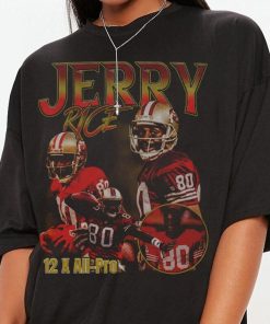 Vintage 90s Graphic Style Jerry Rice T-Shirt, Jerry Rice shirt