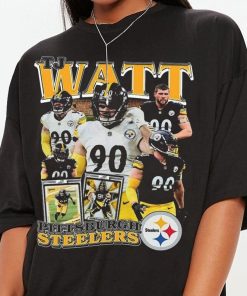 Vintage 90s Graphic Style T. J. Watt T-Shirt - T. J. Watt Football