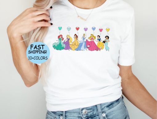 Disney Princesses squad Shirt, Disney Princess Balloons Sweatshirt