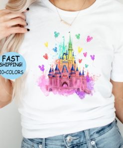 Disney Watercolor Castle Shirt, Disney Vacation sweatshirt