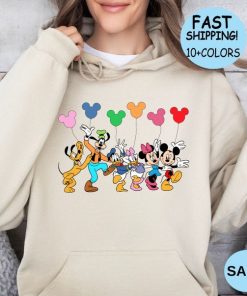 Disney Mickey and Friends Balloon Shirt, Mickey Balloon Sweatshirt