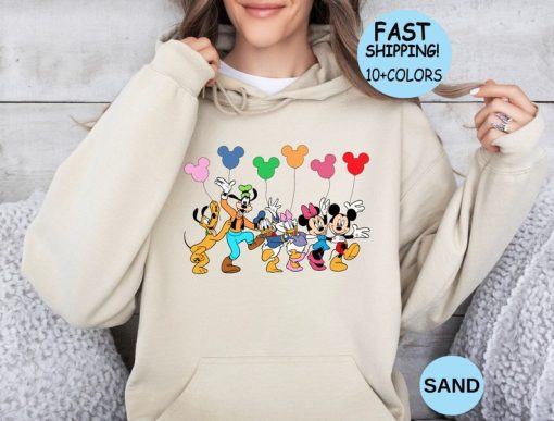 Disney Mickey and Friends Balloon Shirt, Mickey Balloon Sweatshirt