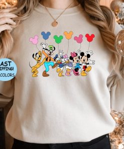 Disney Mickey and Friends Balloon Shirt, Mickey Balloon Sweatshirt