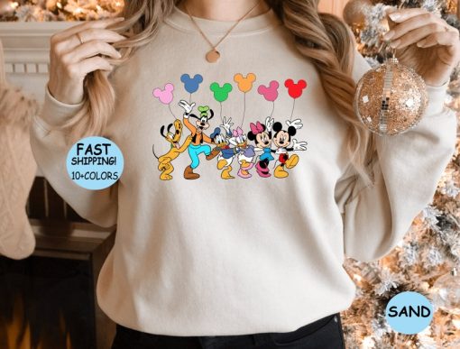 Disney Mickey and Friends Balloon Shirt, Mickey Balloon Sweatshirt