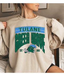 Vintage Tulane Green Wave Sweatshirt, Tulane University Shirt