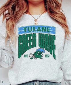 Vintage Tulane Green Wave Sweatshirt, Tulane University Shirt