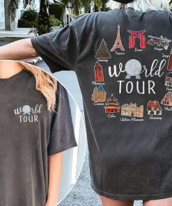 Vintage Disney Epcot World Tour Shirt, Epcot Traveler Shirt