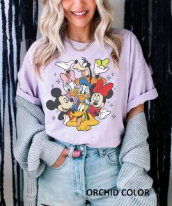 Retro Mickey And Friends Comfort Colors Shirts, Disney Kids Shirt