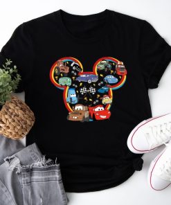 Mickey Head Disney Cars Shirt, Lightening McQueen Shirt