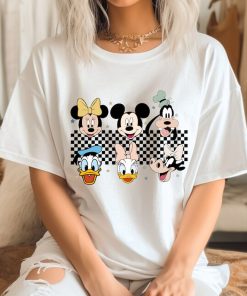 Comfort Colors® Checkered Mickey and Friends Shirt, Mickey Shirt