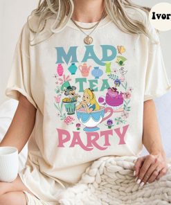 Vintage Mad Tea Party Shirt, Alice in Wonderland T Shirt