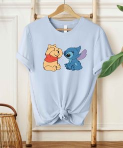 Disney Pooh And Stitch Cute Friends T-Shirt, Disney Friends Shirt