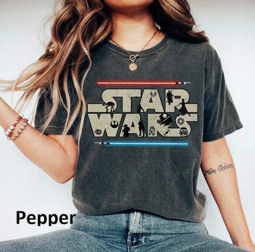 Retro Star Wars Comfort Colors Shirt, Disney Star Wars Shirt