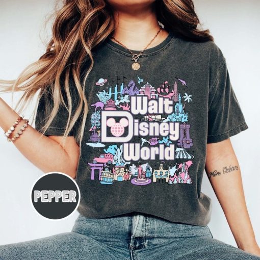 Retro Walt Disney World Comfort Colors Shirt, Disneyworld Shirt