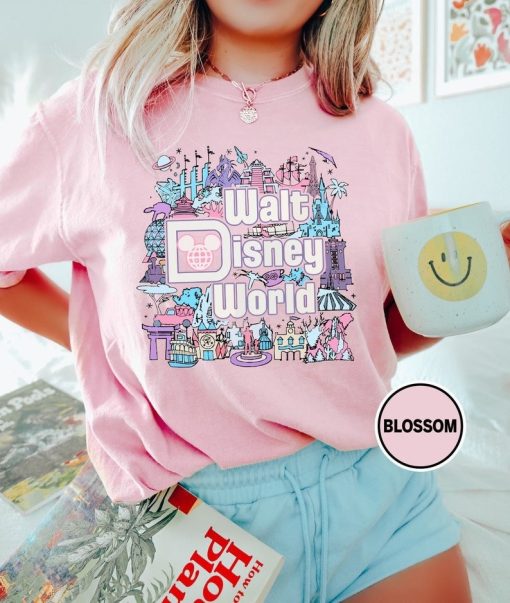 Retro Walt Disney World Comfort Colors Shirt, Disneyworld Shirt